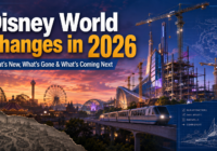 Disney World Changes in 2026 featured image showing theme park construction, new attractions and an elevated train